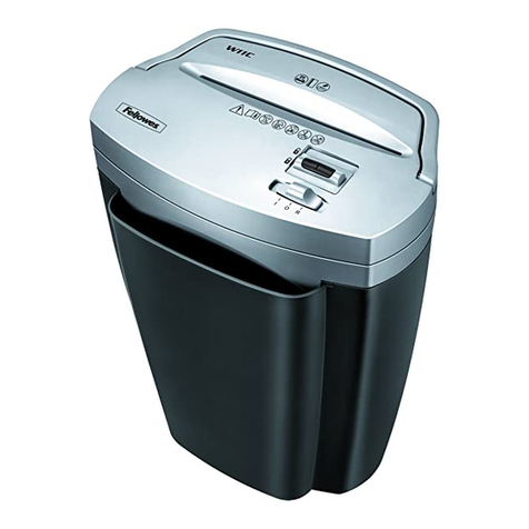 Fellowes Powershred W11C instruction manual