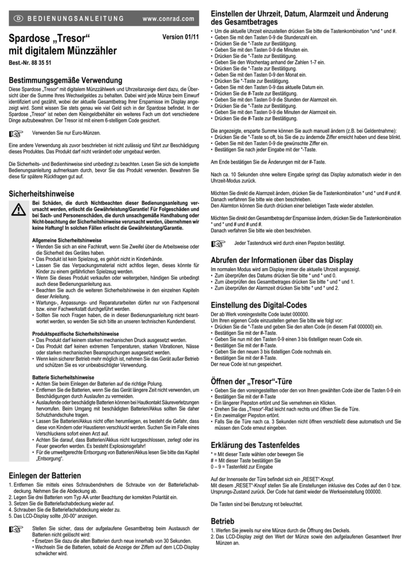 Conrad Vault User manual