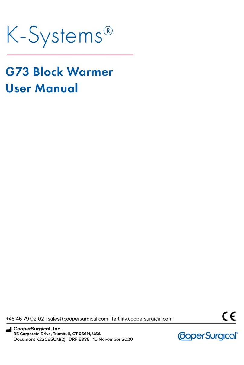 Cooper Surgical K-Systems G73 user manual