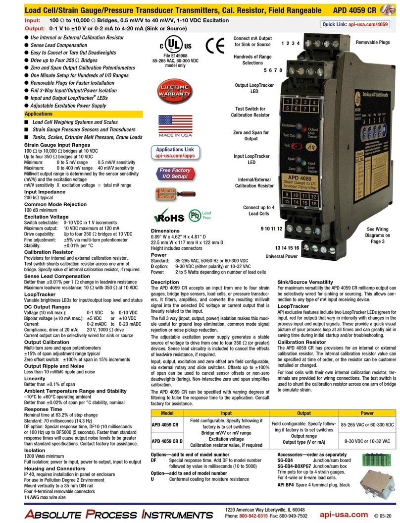 API APD 4059 CR manual