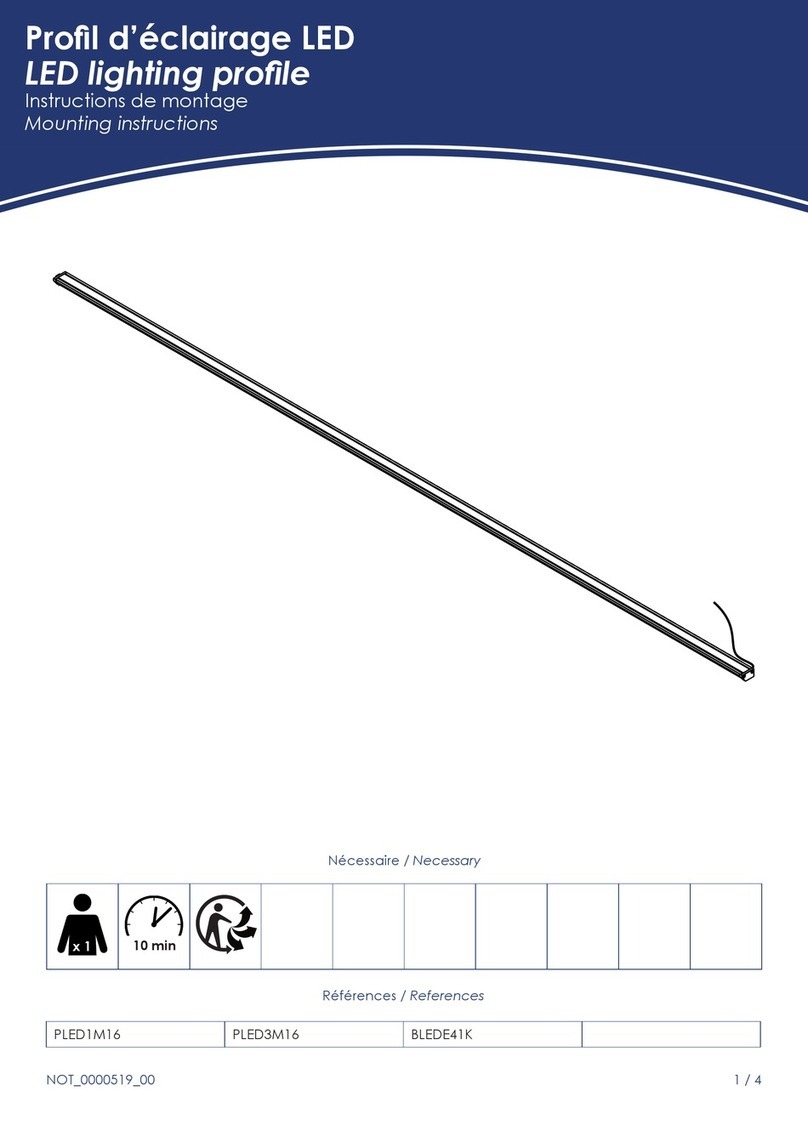 Mobalpa PLED1M16 Mounting instructions