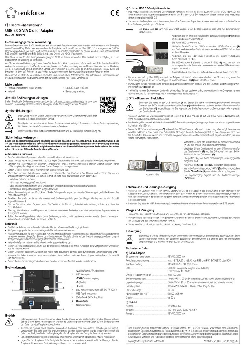 Renkforce 1695022 User manual