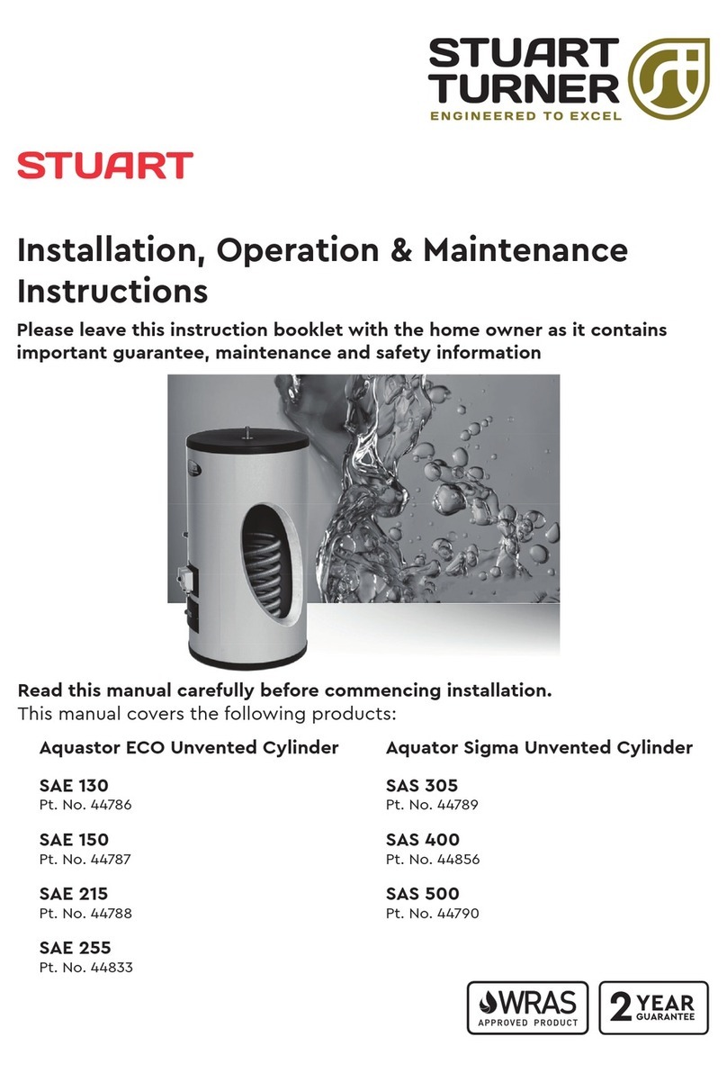 Stuart Turner Aquastor ECO SAE 130 Installation, operation & maintenance instructions Stuart Turner Aquastor ECO SAE 130 Installation, operation & maintenance instructions