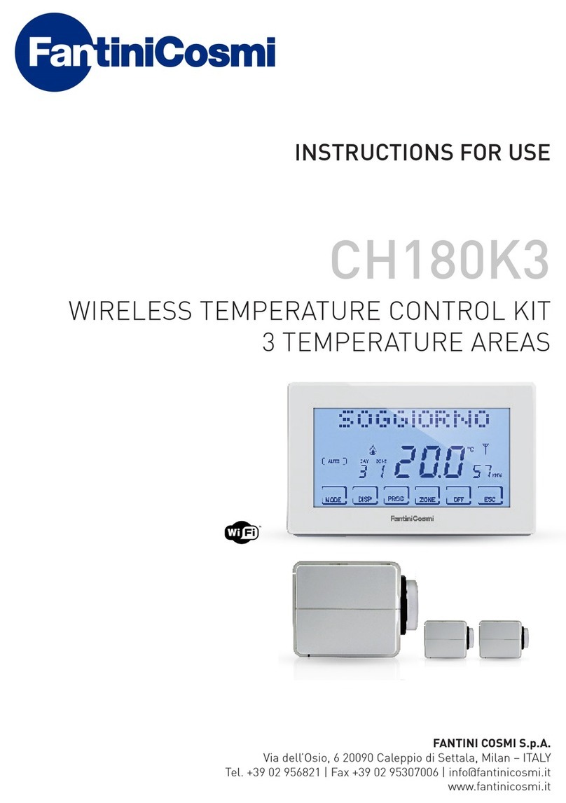 Fantini Cosmi CH180K3 Instructions for use Fantini Cosmi CH180K3 Instructions for use