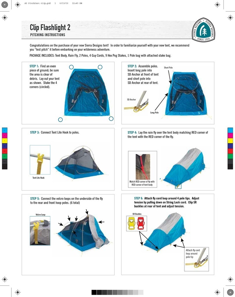 Sierra Designs Clip Flashlight 2 Pitching instructions