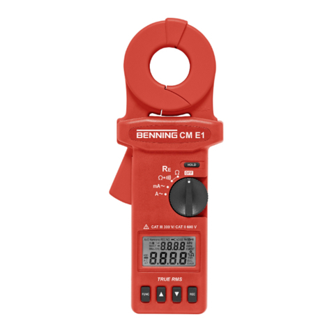 Benning CM E1 operating manual
