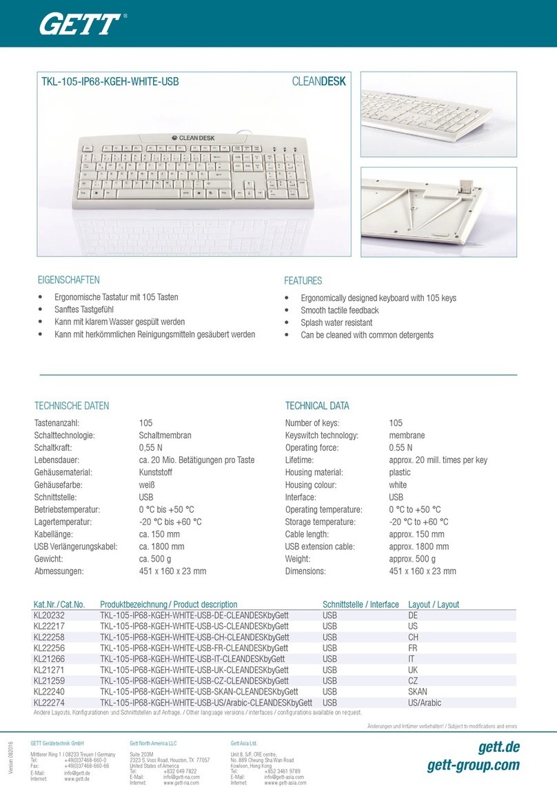 GETT CLEANDESK quick start guide