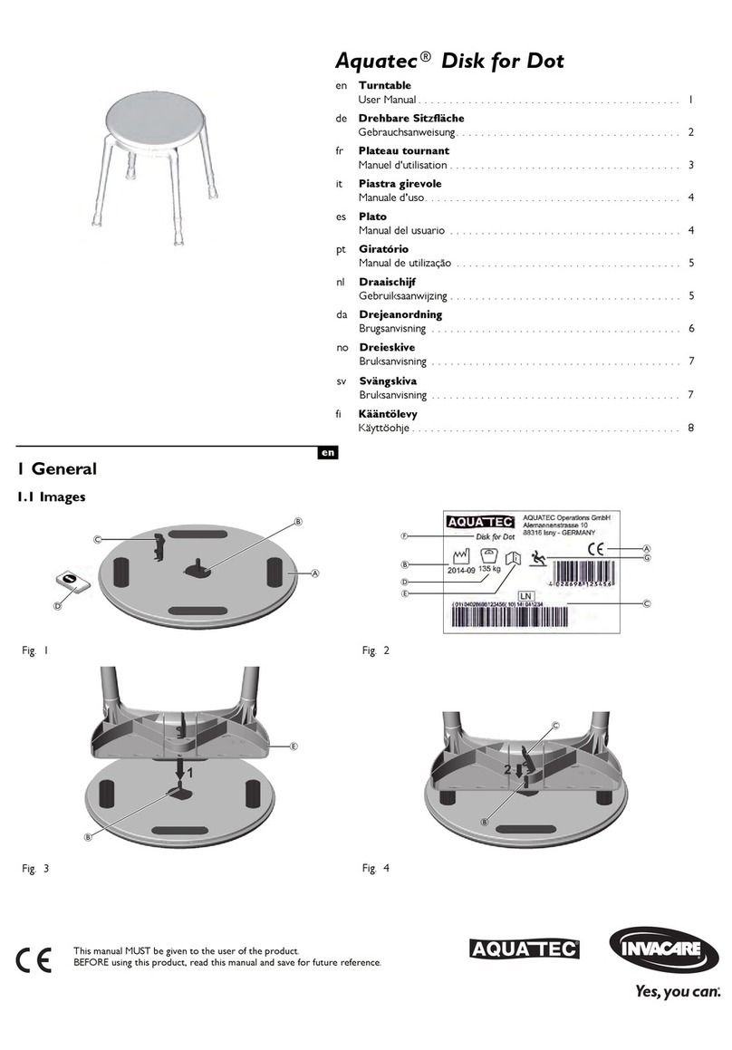 Invacare Aquatec Dot User manual