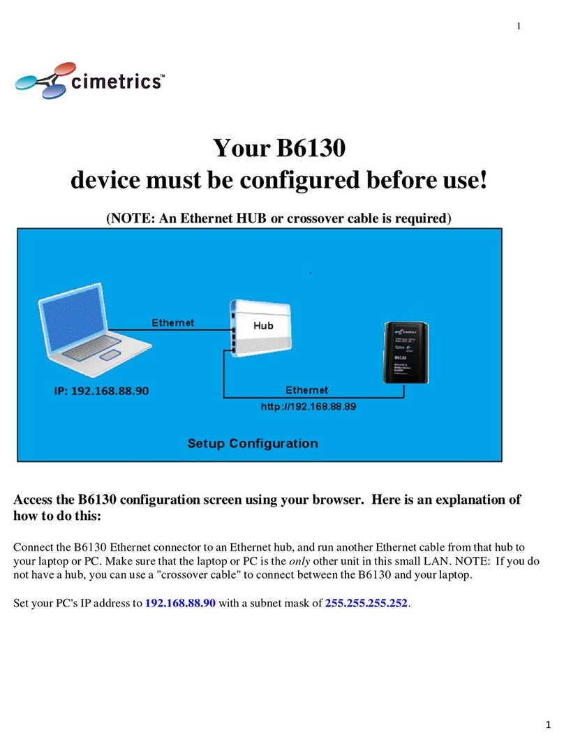 Cimetrics B6130 Setup / configuration