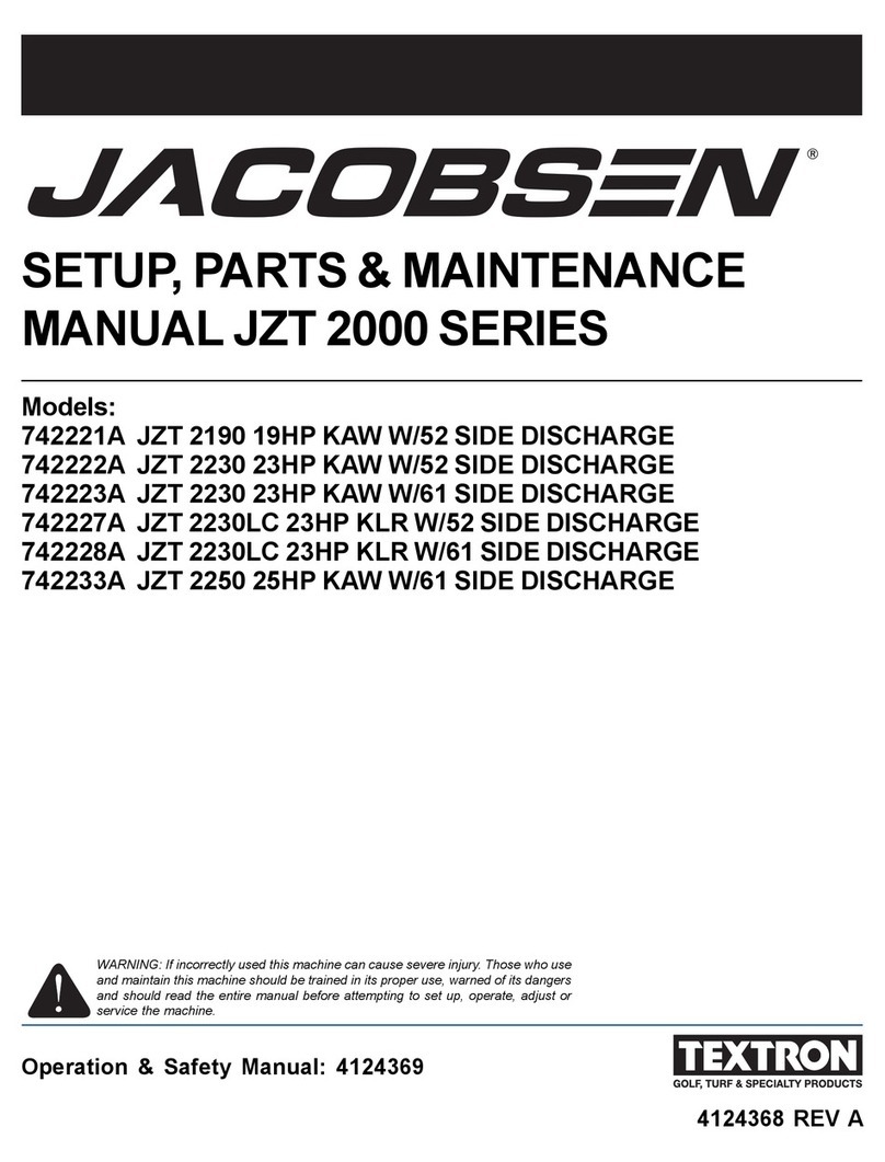 Textron Jacobsen JZT 2000 Series User manual
