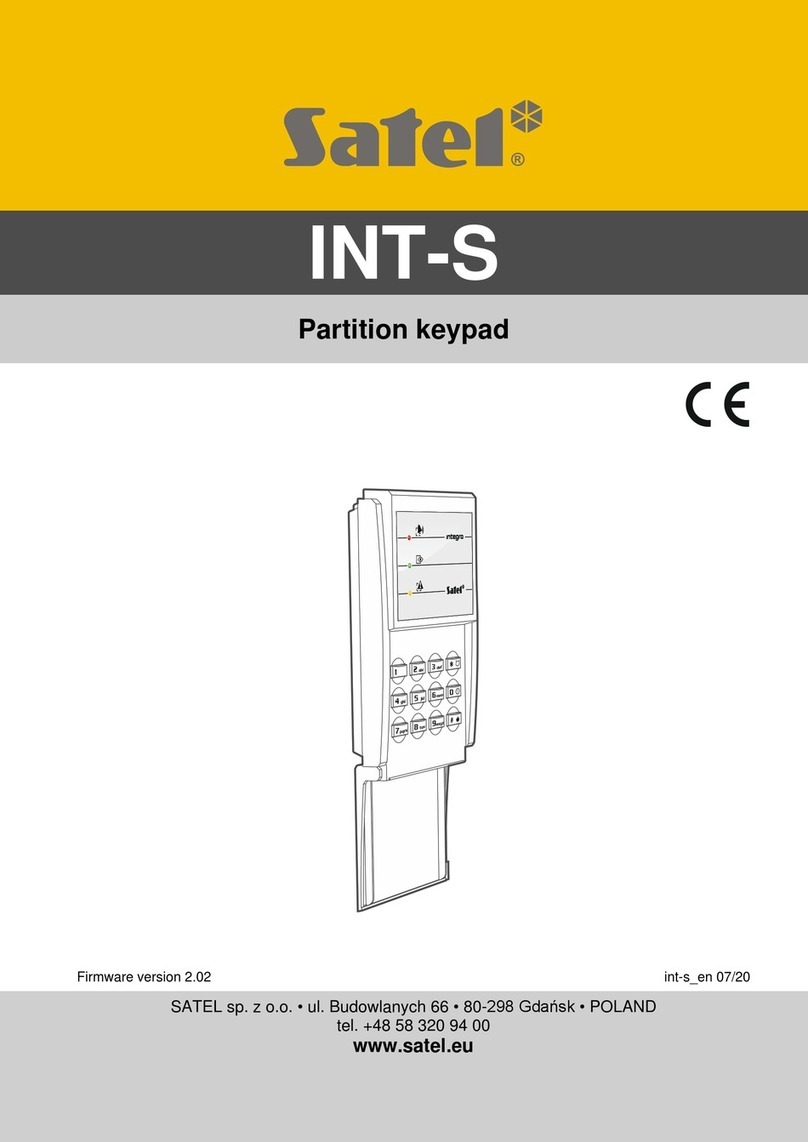 Satel INT-S Series manual