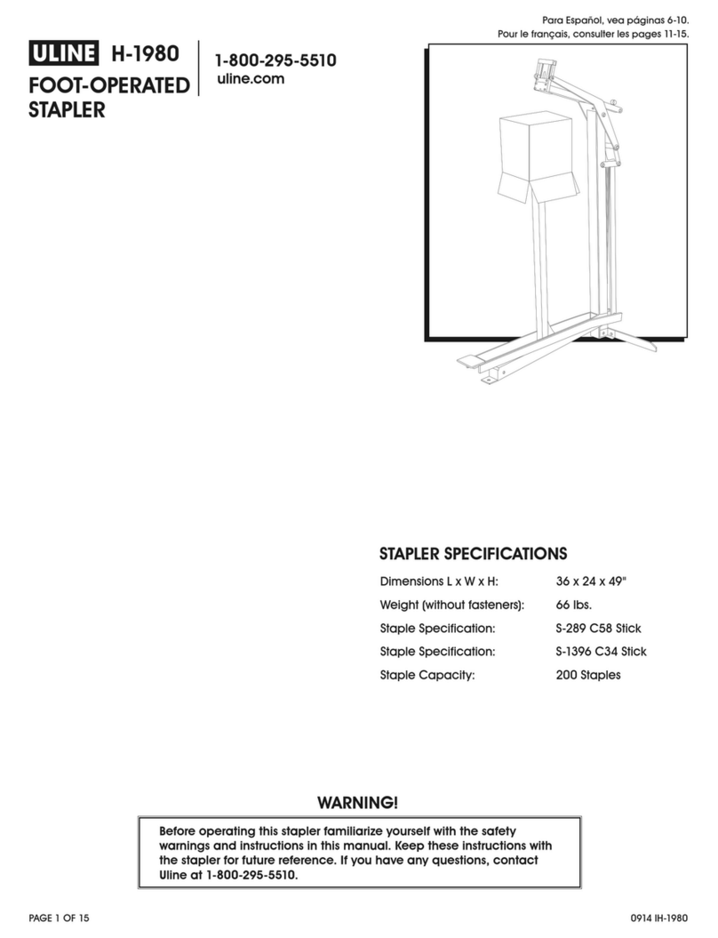 U-Line H-1980 User manual
