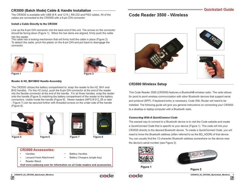 Code Reader 3500 quick start guide