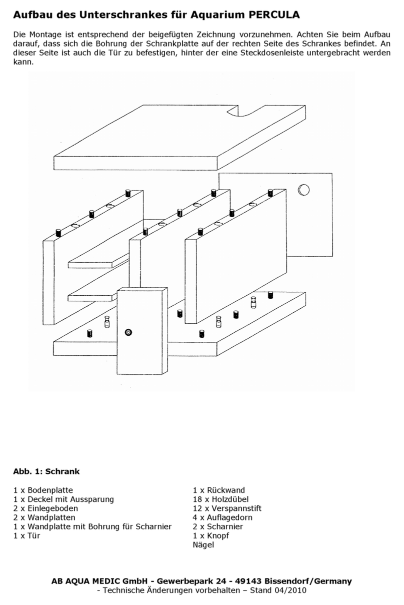 Aqua Medic PERCULA Assembly instructions