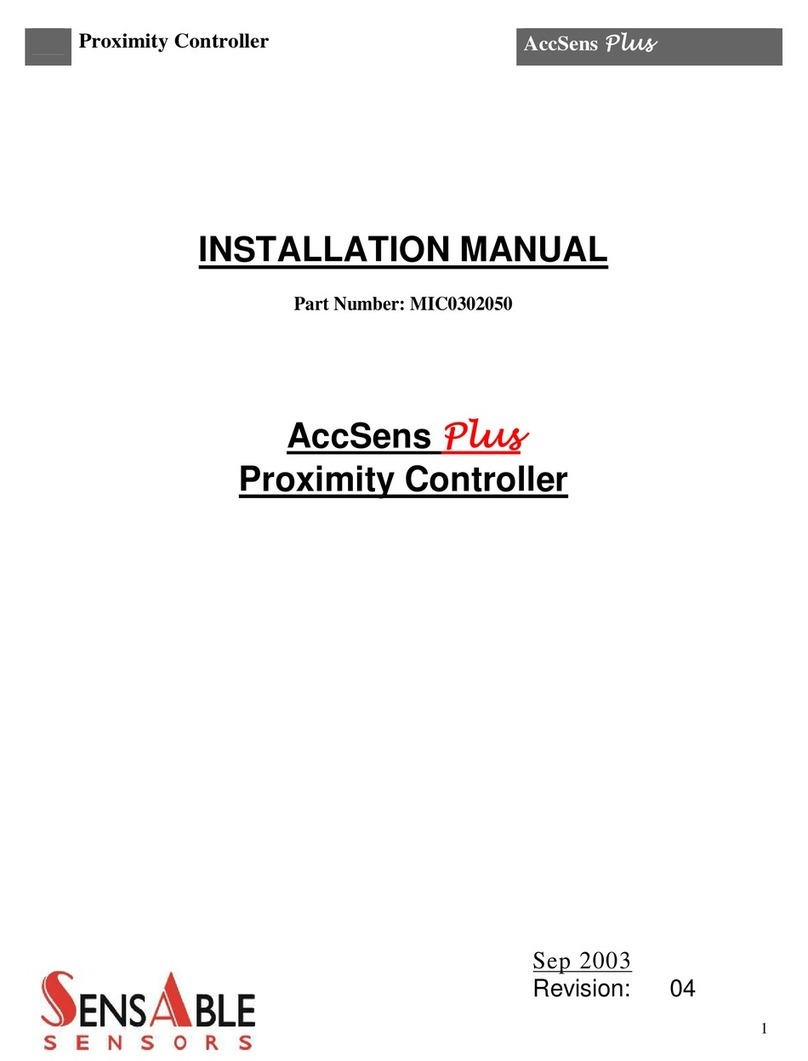 SensAble AccSens Plus installation manual