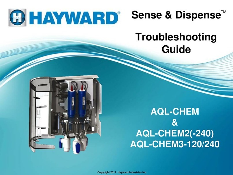 Hayward Sense and Dispense AQL-CHEM troubleshooting guide