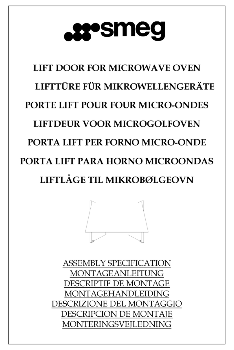 Smeg PMO100 ASSEMBLY SPECIFICATION