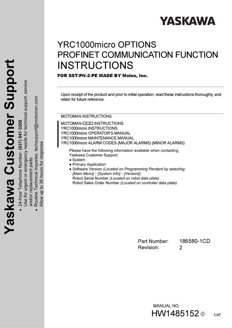 YASKAWA YRC1000micro User manual