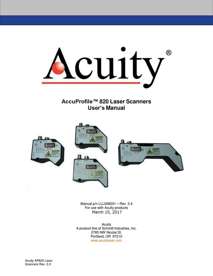 SCHMITT Acuity AccuProfile 820 Series user manual
