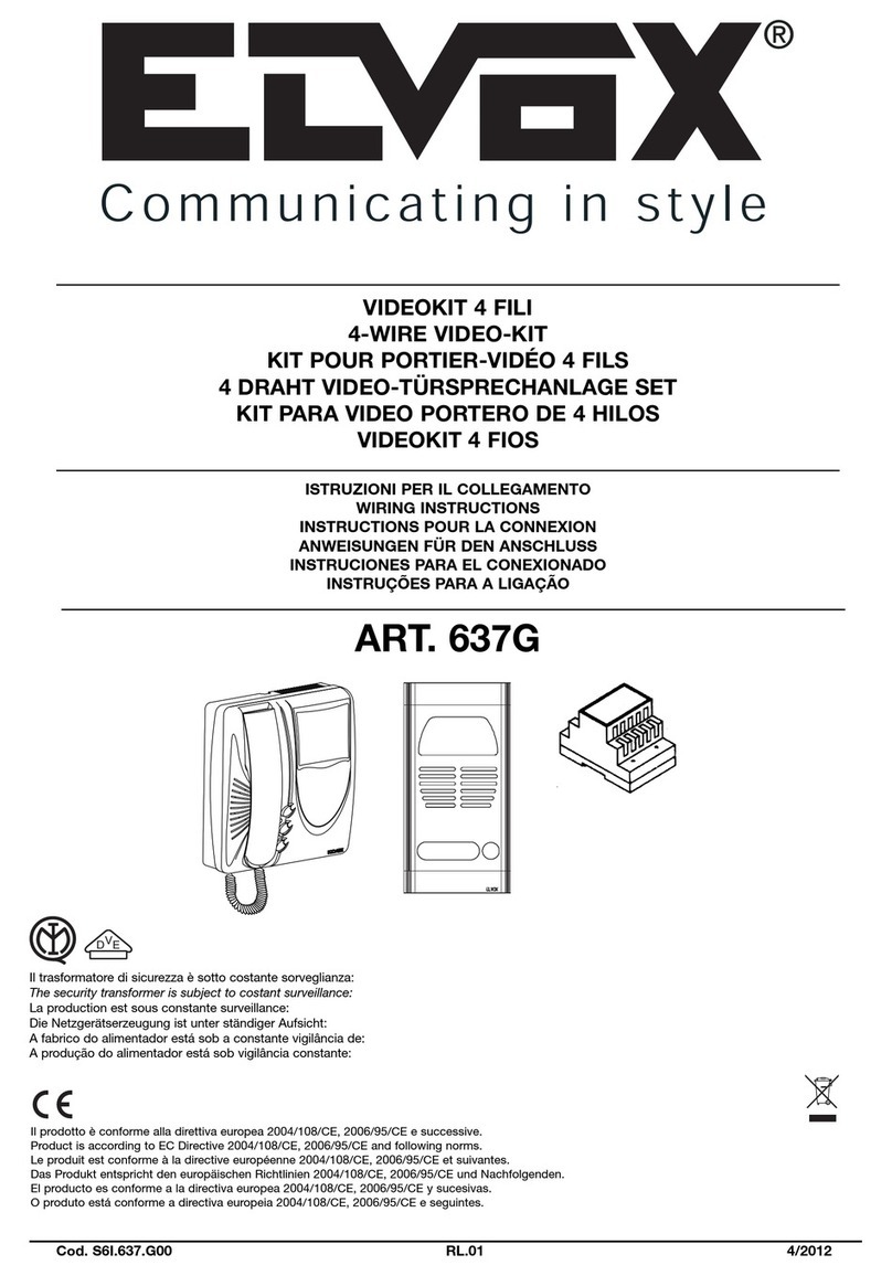 Elvox 637G User manual