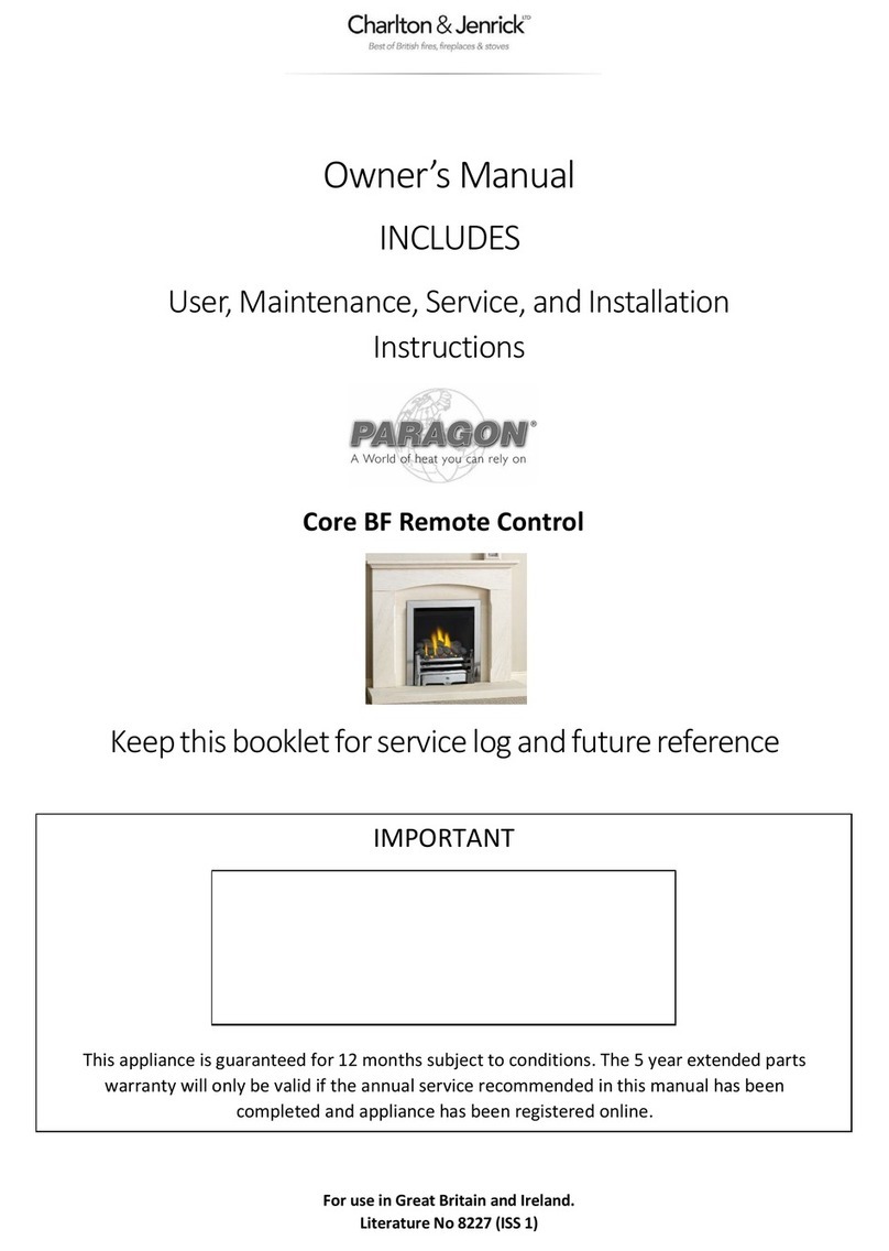 Charlton & Jenrick Paragon Core BF Remote Control owner's manual Charlton & Jenrick Paragon Core BF Remote Control owner's manual