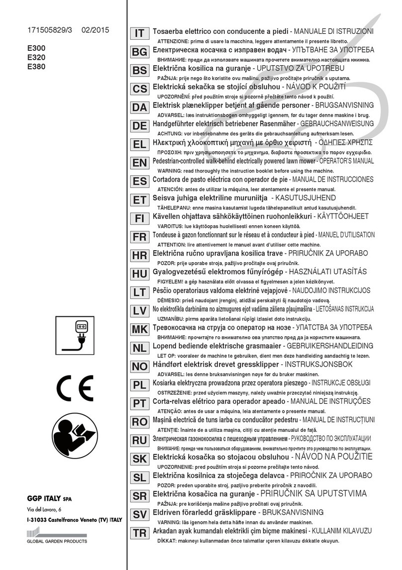 GGP ITALY SPA E300 User manual
