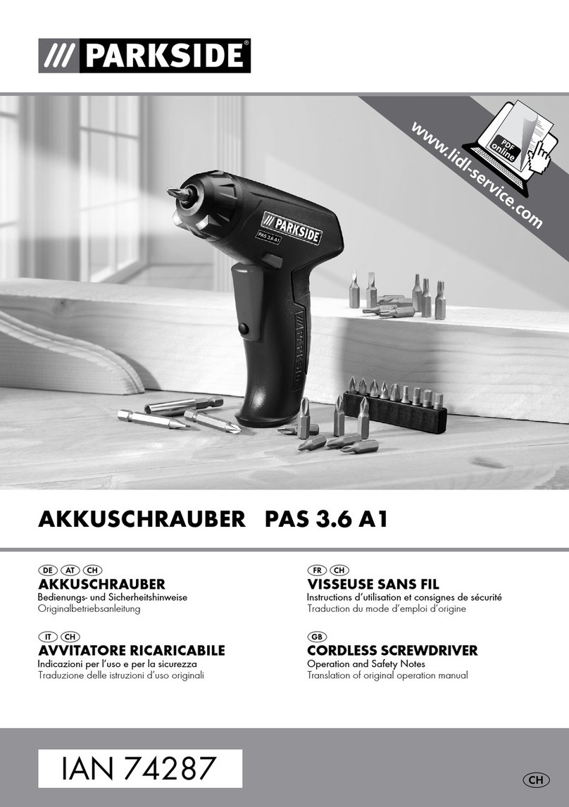 Parkside PAS 3.6 A1 User manual