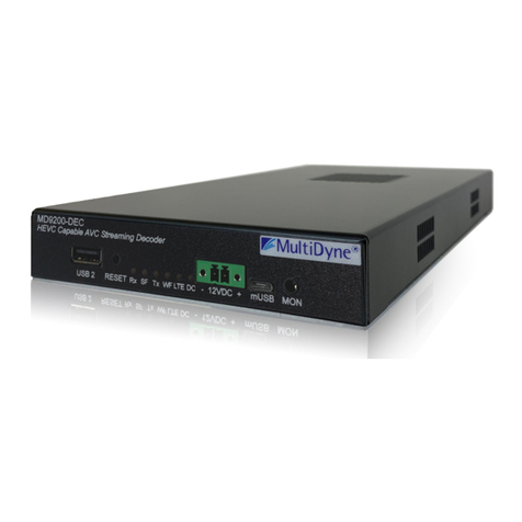 MultiDyne MD9200-DEC Configuration and Installation Manual