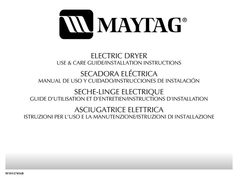 Maytag 3RMED4905TW0 User manual