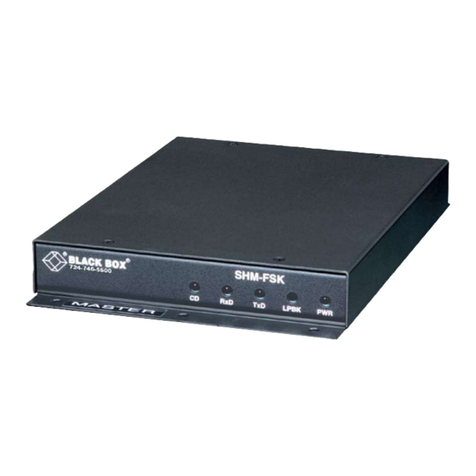 Black Box Short-Haul Modem-FSK User manual