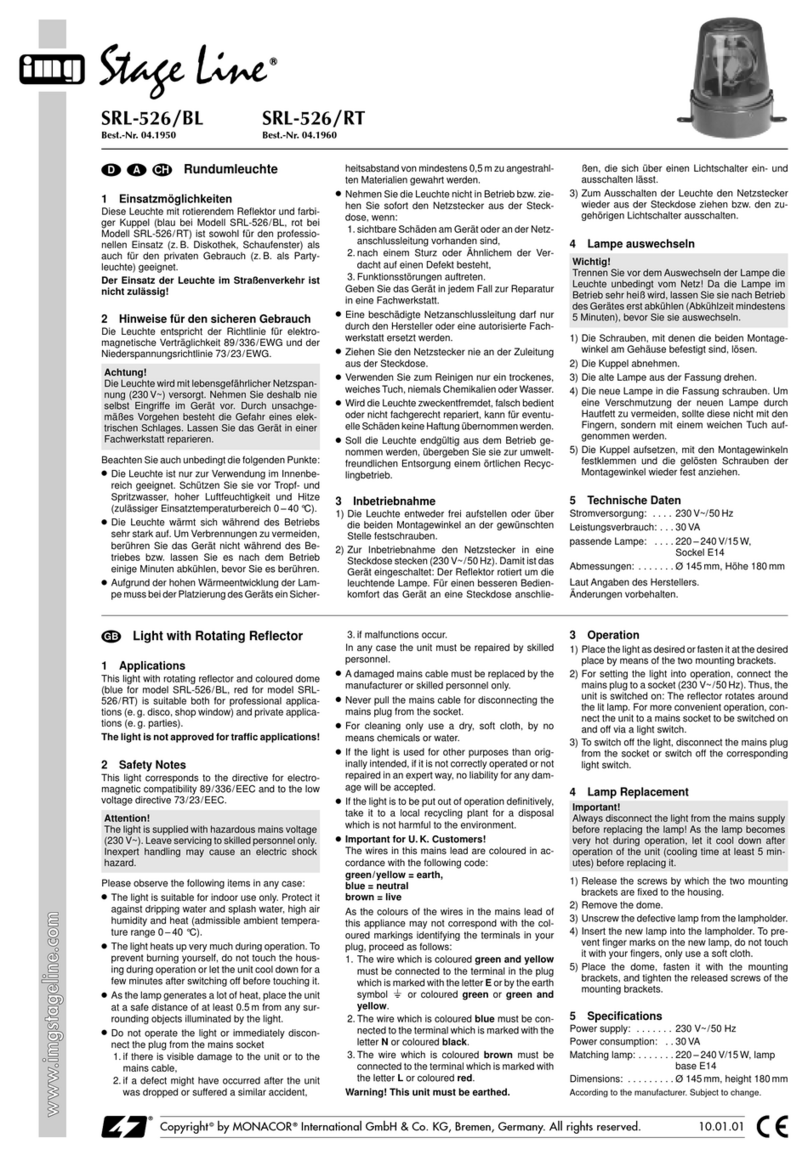 IMG STAGE LINE SRL-526/BL quick guide