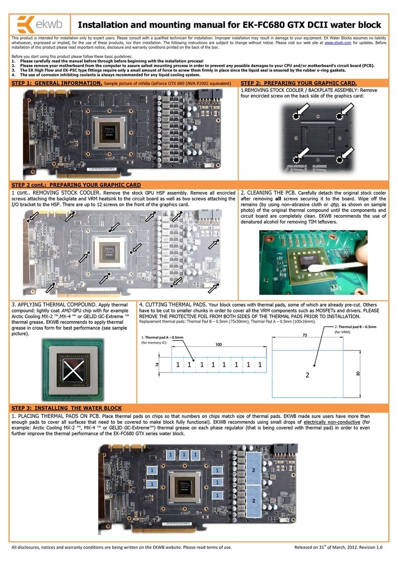 ekwb EK-FC680 GTX DCII Manual