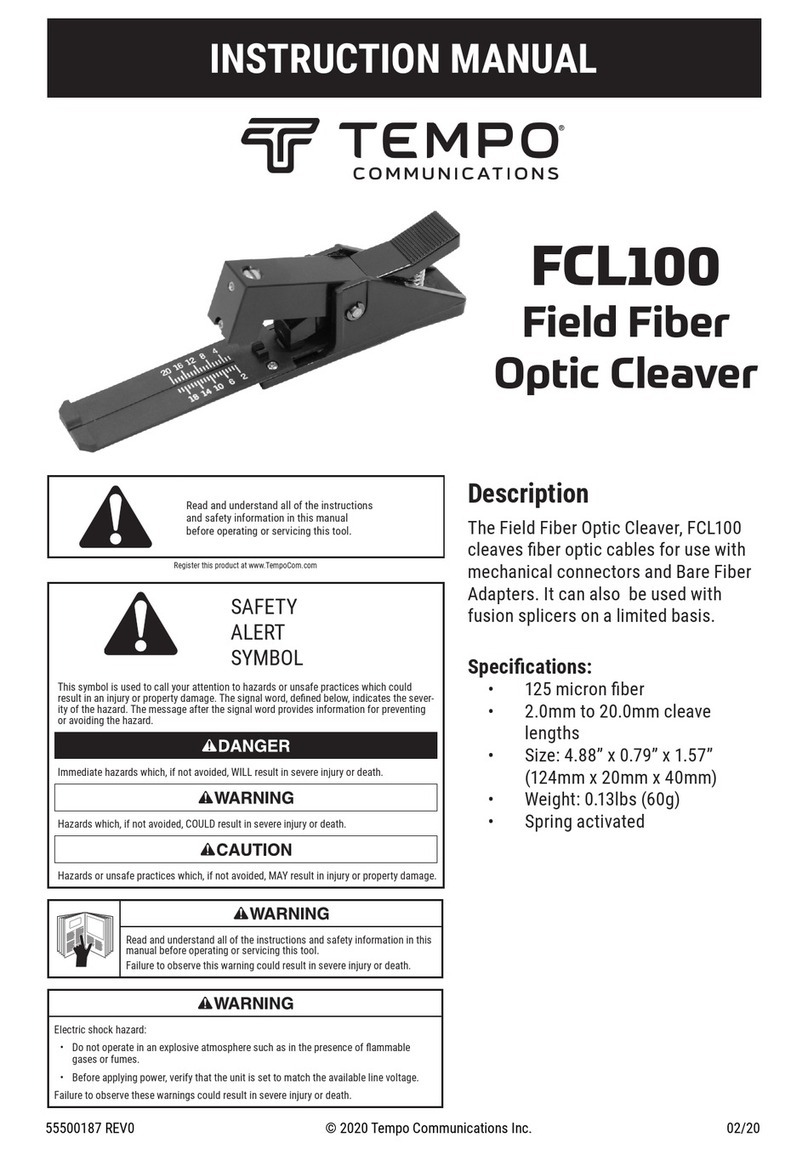 Tempo Communications FCL100 instruction manual