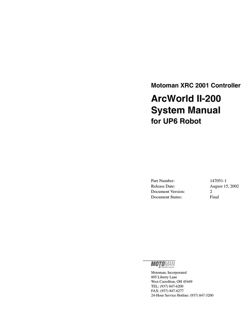 YASKAWA Motoman ArcWorld II-200 System manual