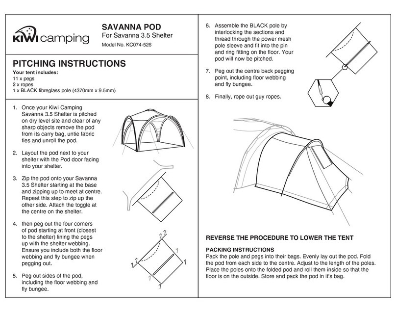 Kiwi Camping Savanna Pod Pitching instructions Kiwi Camping Savanna Pod Pitching instructions