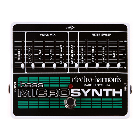 Electro-Harmonix XO BASS MICRO SYNTH User manual