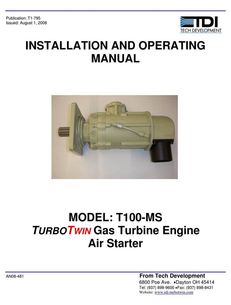 TDI TURBOTWIN T100-MS Installation and operating manual