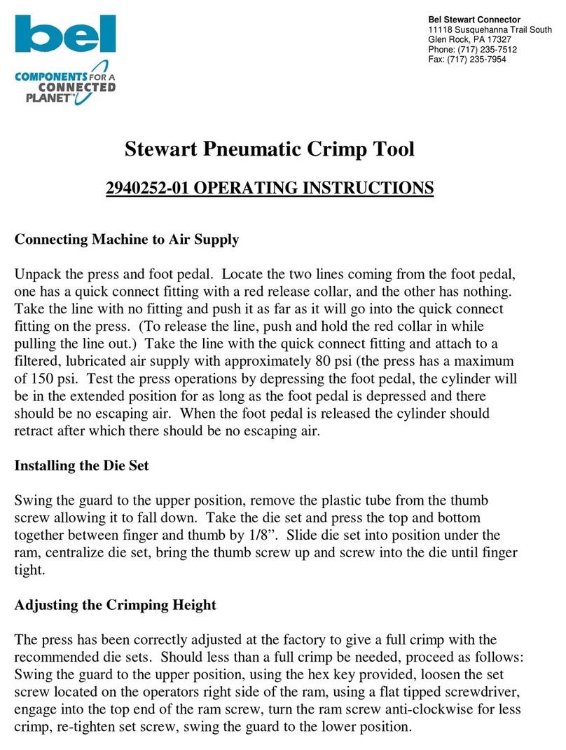 BEL Stewart 2940252-01 operating instructions