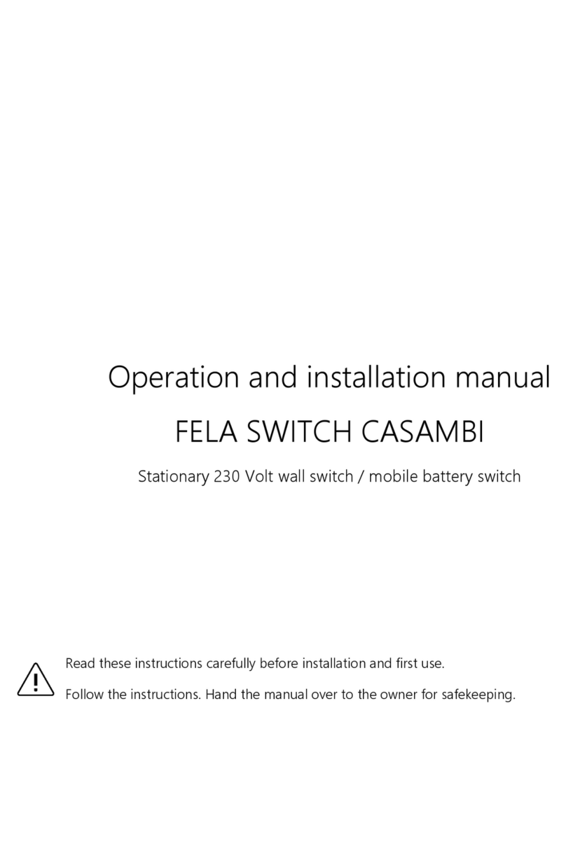 FELA SWITCH CASAMBI Operation and installation manual