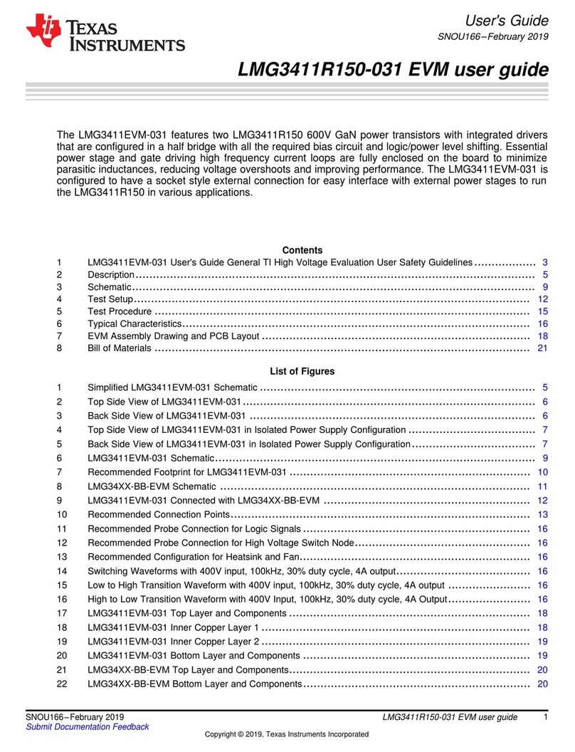 Texas Instruments LMG3411R150-031 User manual