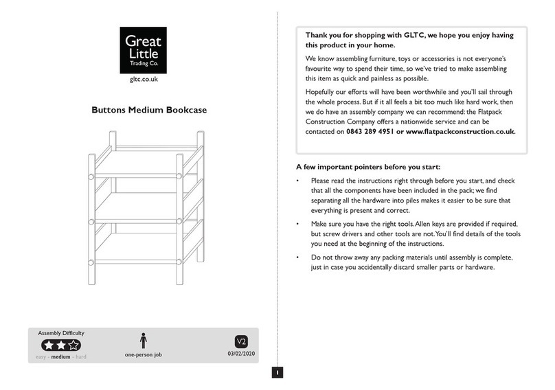 Great Little Trading Buttons Medium Bookcase manual Great Little Trading Buttons Medium Bookcase manual