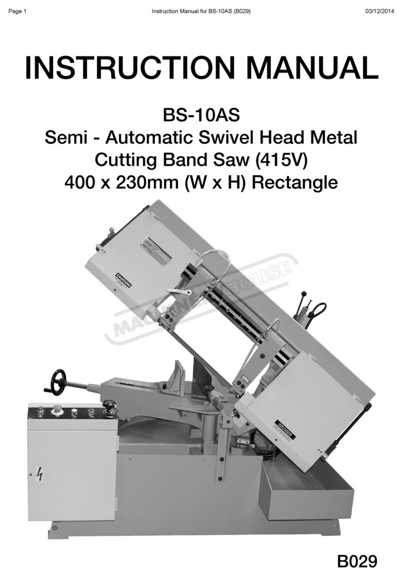 Hafco Metalmaster BS-10AS instruction manual