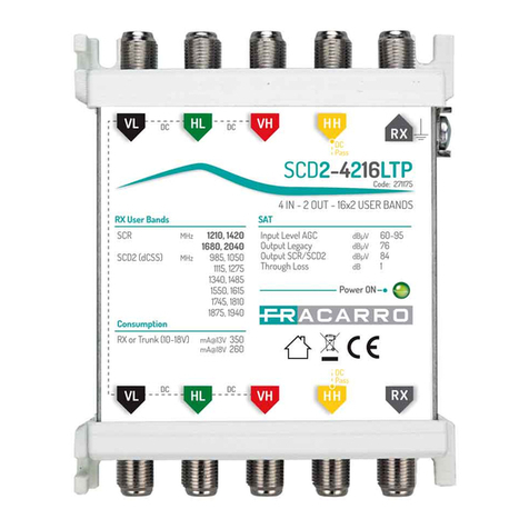 Fracarro SCD2-4216LTP operating instructions
