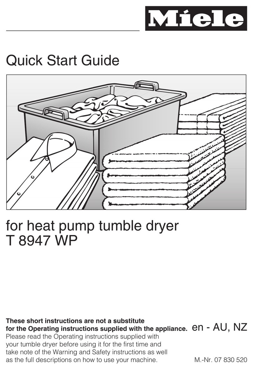 Miele T 8947 WP User manual