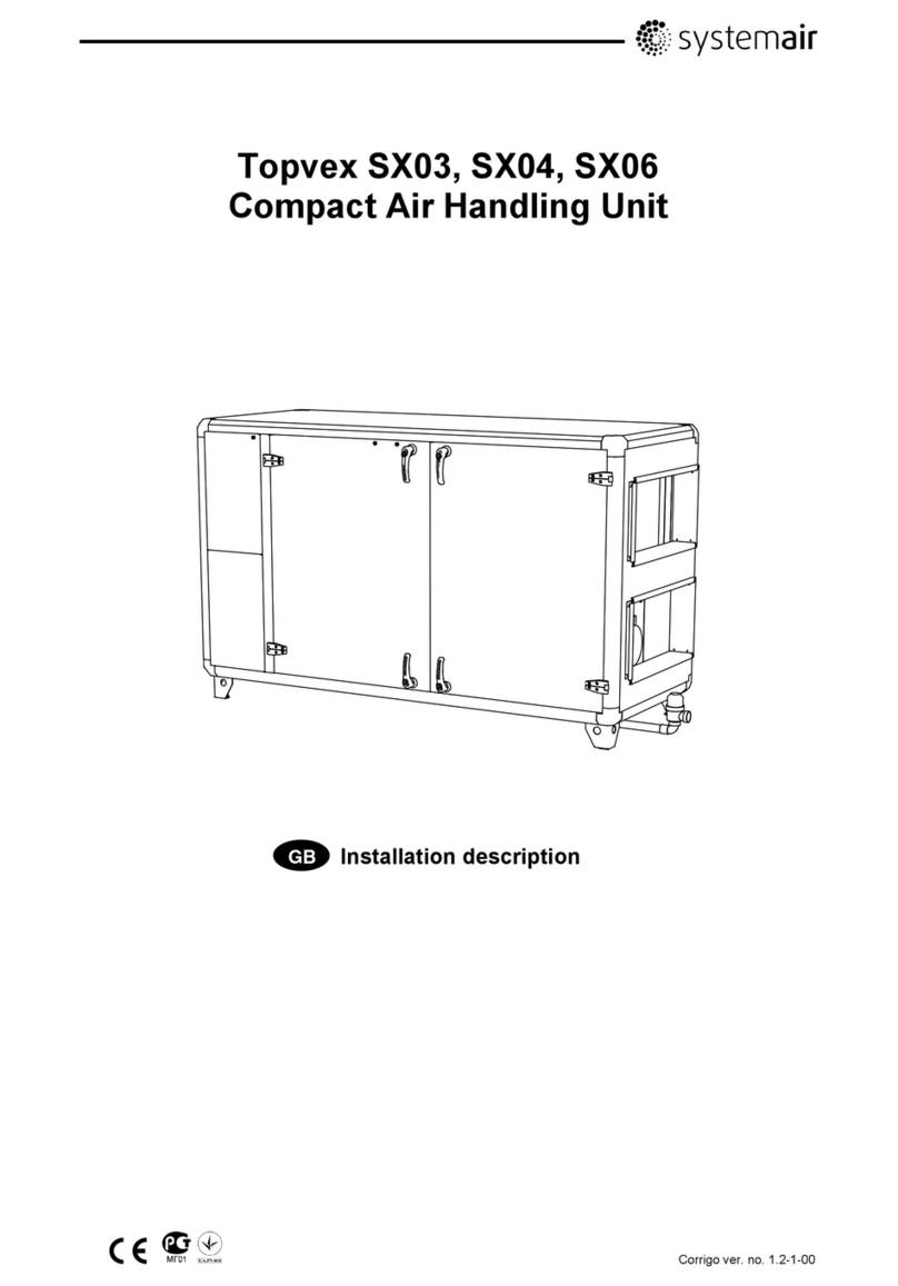 System air Topvex SX03 Series Operating and installation instructions System air Topvex SX03 Series Operating and installation instructions