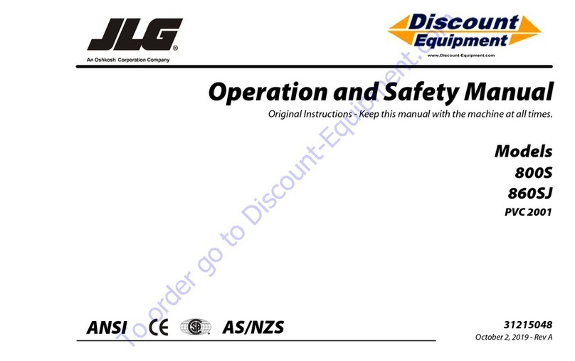 Oshkosh JLG 800S Operation and safety manual