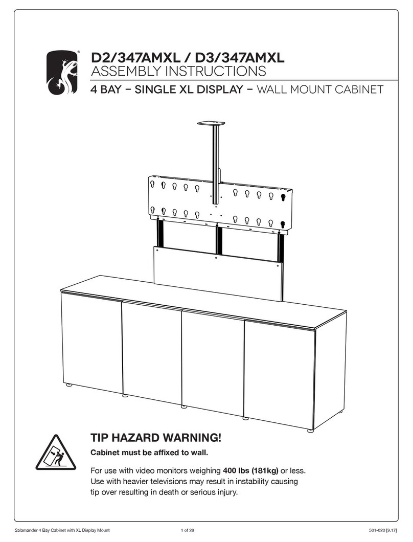 Salamander Designs D2/347AMXL Assembly instructions