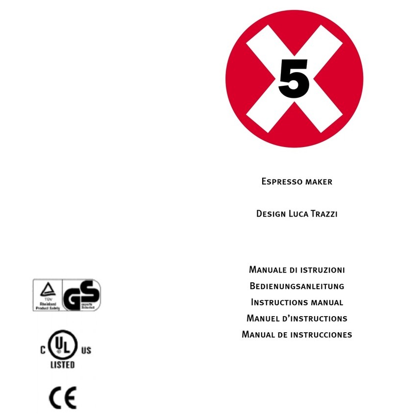 Francis Francis X5 instruction manual