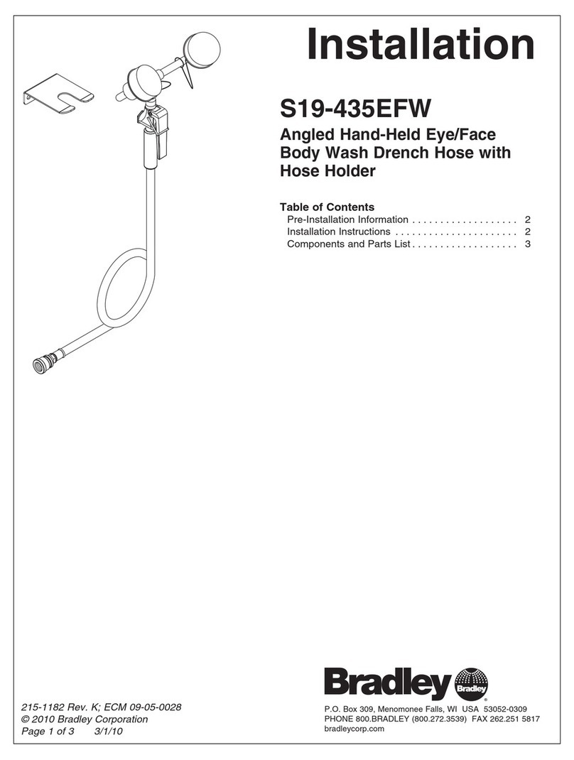 Bradley S19-435EFW Installation