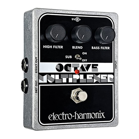 Electro-Harmonix XO OCTAVE MULTIPLEXER User manual